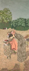 The Public Gardens：The Questioning、1894（キャンバス上のジステンパー）